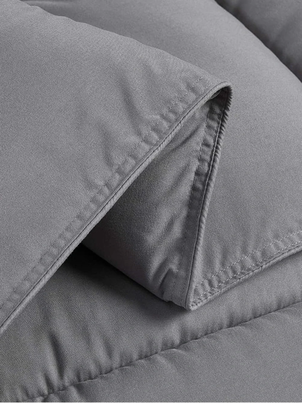 Gray oversized queen 3 piece Comforter Set